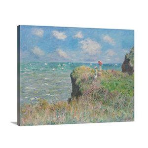 Cliff Walk at Pourville by Claude Monet 14x18 fram